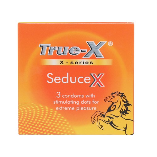 Bao cao su True-X seducex 3 chiếc gai nhuyễn li ti thêm mê ly công nghệ Nhật Bản