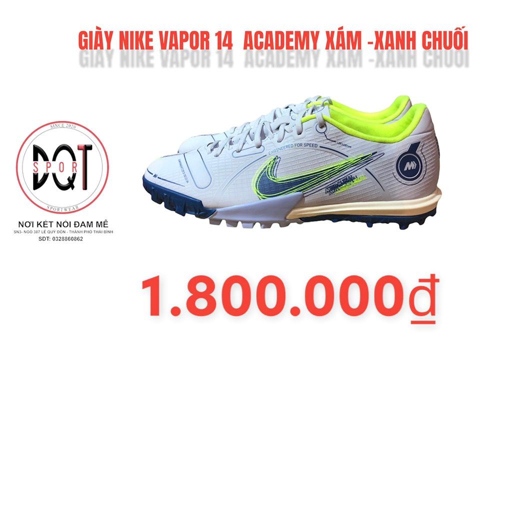 [Ảnh thật] [Chính hãng] GIÀY BÓNG ĐÁ NIKE MERCURIAL VAPOR 14 ACADEMY XÁM- XANH CHUỐI