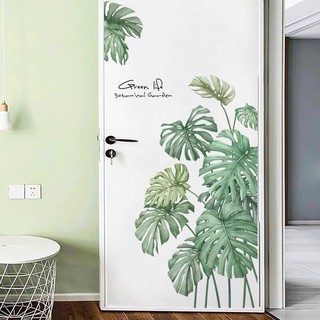 Decal dán tường tán lá cọ