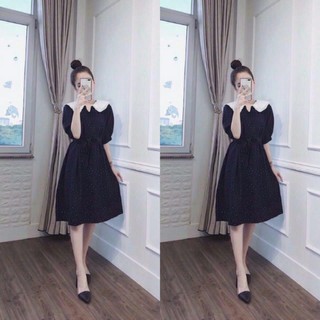 VÁY BẦU CÔNG SỞ CHẤM BI