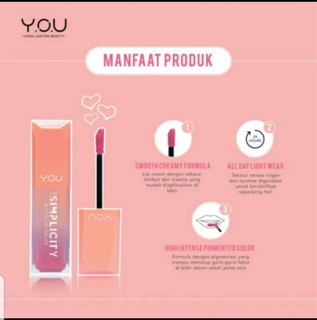 (hàng Mới Về) Son Lì The Simplicity Nhiều Màu Sắc Lựa Chọn | BigBuy360 - bigbuy360.vn