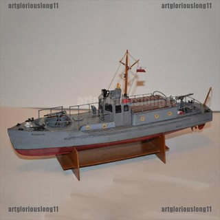 【COD•artg】1:50 Scale Polish Kaszub Motorcycle Patrol Boat DIY Paper Model Kit