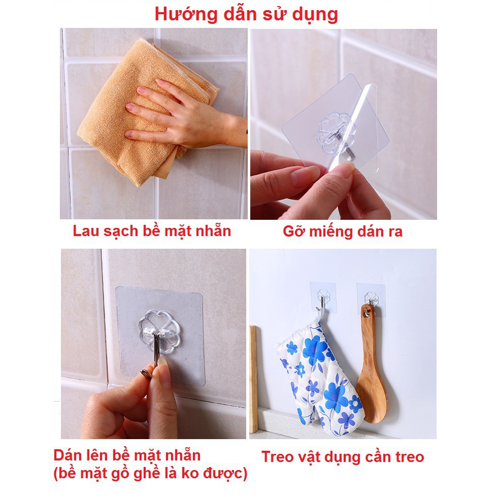 Móc dán tường siêu chắc, để treo vật dụng Quà tặng chỉ 100đ