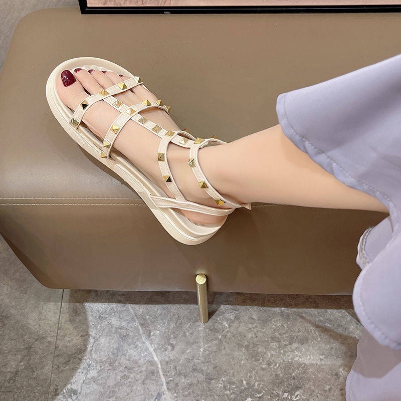 Giày Sandal Mùa Hè Đế Dày Phong Cách La Mã Kiểu Mới