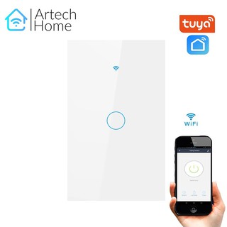 Công tắc TUYA smart cảm ứng 1 nút trắng (WIFI + RF)