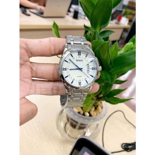 Đồng Hồ Nam SENDAS LM 24 Màu Trắng Cao Cấp Chống Nước Chống Xước , Quai Thép Không Gỉ, Kiểu Dáng Sang Trọng Free Ship to
