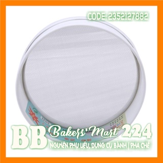 Rây bột nhựa TRÒN TRẮNG - 15cm (TL7882)