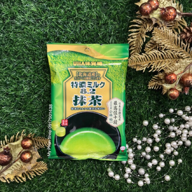 Kẹo Trà Xanh Sữa UHA Matcha Milk Candy 58g