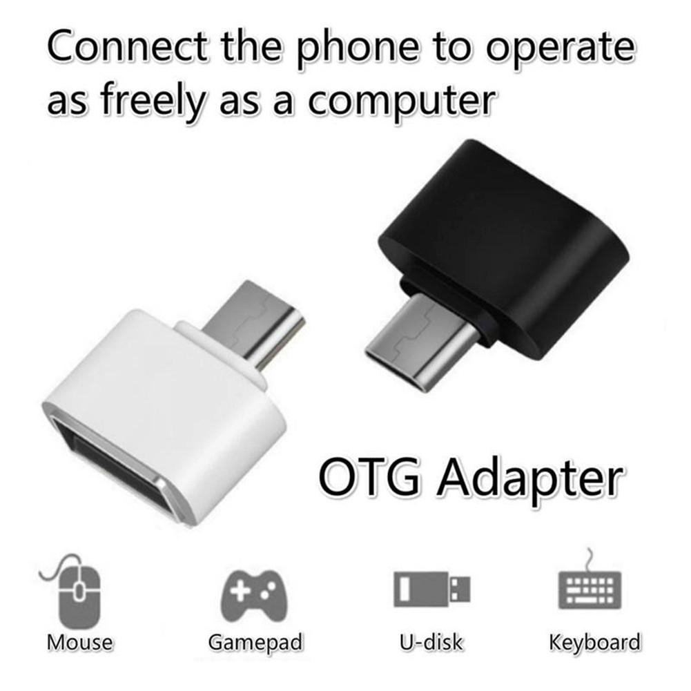 【Mua 2 tặng 8】Micro USB OTG sang USB Type C Bộ chuyển đổi OTG cho Samsung Huawei Android Type-C