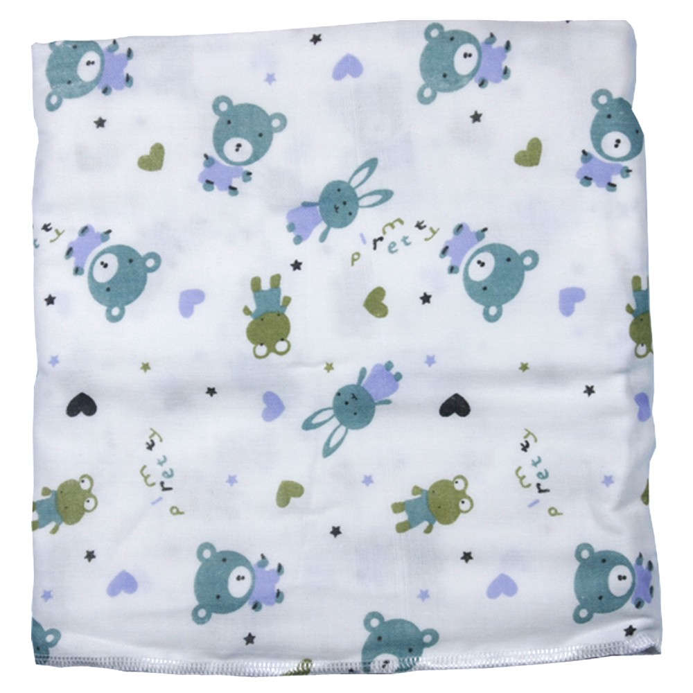KHĂN TẮM COTTON SỢI TRE 2 LỚP 75X68cm