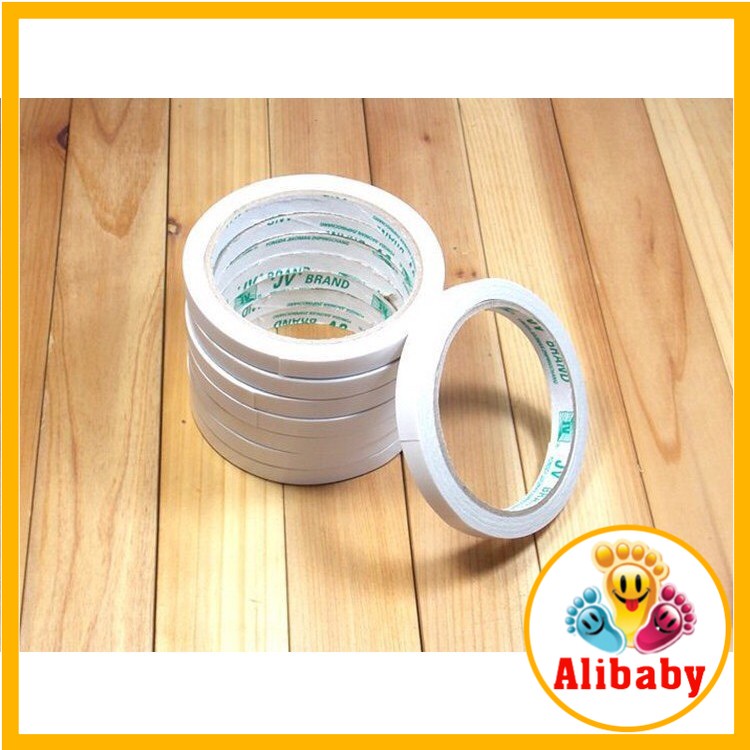 Băng dính 2 mặt đường kính 9cm (rộng 1cm) E211