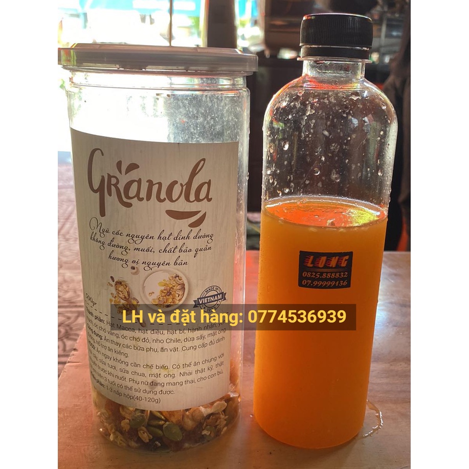 Granola ăn vặt ăn kiêng healthy 500gr ngũ cốc dinh dưỡng giảm cân
