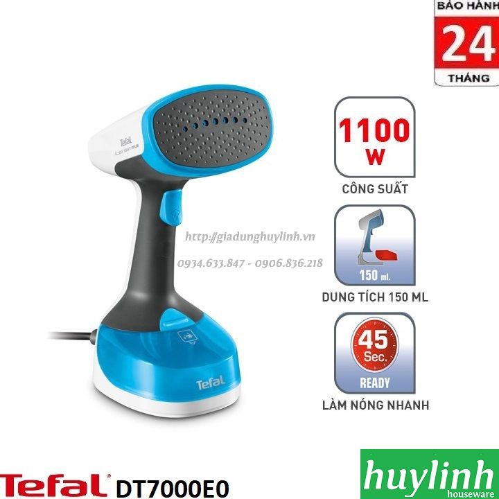 [Mã ELHAMS5 giảm 6% đơn 300K] Bàn là ủi hơi nước cầm tay Tefal DT7000E0 - 1100W