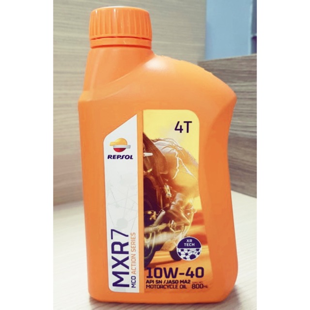 [Mã LIFEAUMAY giảm 10% tối đa 30k đơn 150k] Nhớt xe số Repsol Moto MXR 7 4T 10W40 1L (Mẫu Mới}