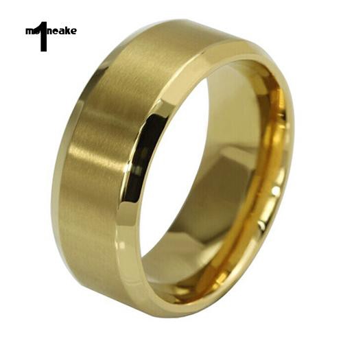 Nhẫn titan cá tính bản 8mm thời trang unisex