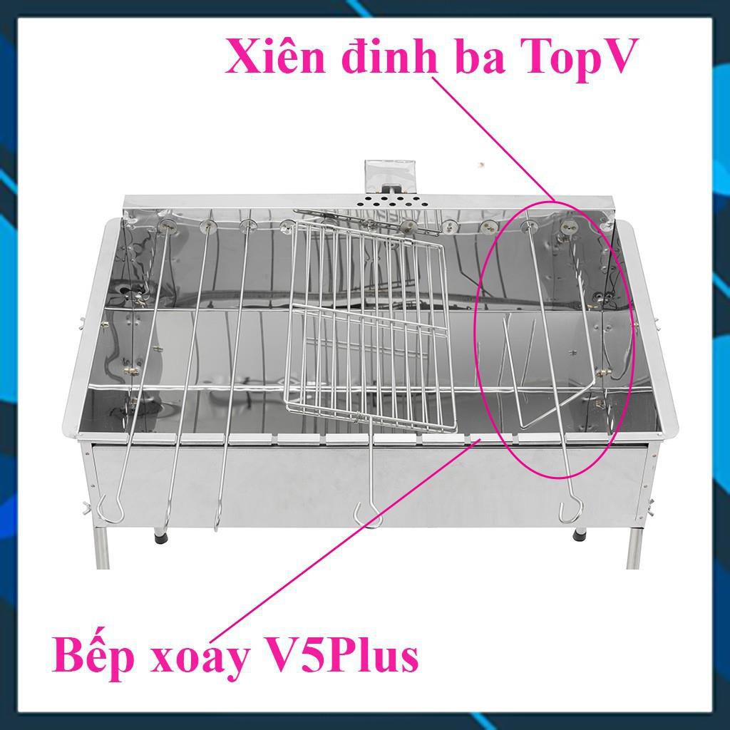 Que Xiên Nướng, Vỉ Nướng Thịt Dành Cho Bếp Tự Xoay BIGSIZE , INOX 304 Toàn Phần Không Gỉ, An Toàn Thực Phẩm