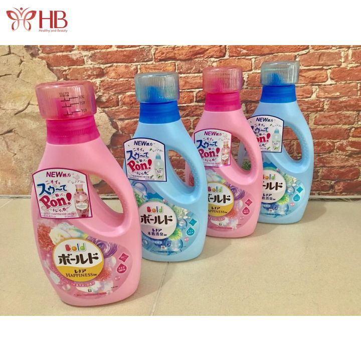 Nước Giặt Gel Bold Chai 850g (Đủ Màu) hàng nội địa Nhật Bản