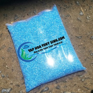Hạt thủy tinh xanh tạo cảnh biển gói 0.5kg