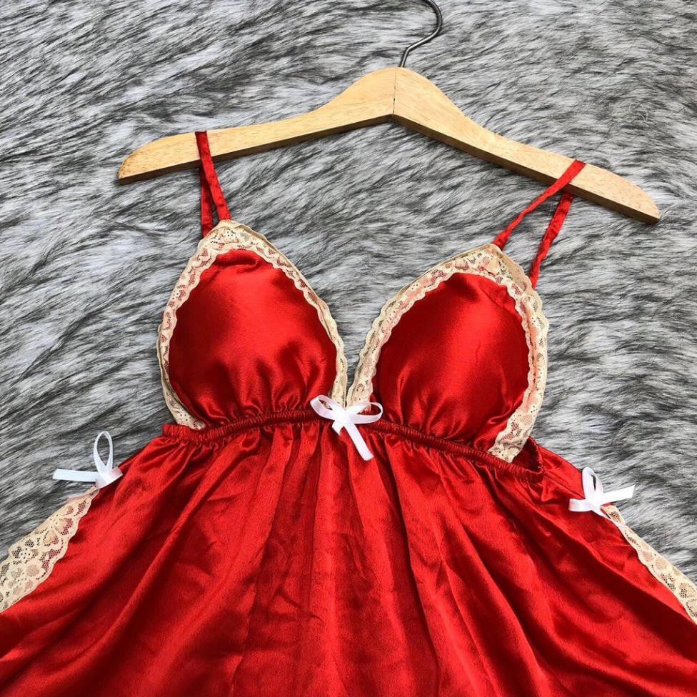 Đồ ngủ sexy ❣️FREE SHIP❣️Đồ ngủ nữ sexy lụa satin cao cấp Freesize 40-60 kg <SALE 50%> | BigBuy360 - bigbuy360.vn