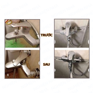 Tẩy cặn Canxi vách kính bồn tắm, bồn rửa mặt DR.C 300ML bình xịt vệ sinh bề mặt đánh bay các vết bẩn đóng cặn NGHIỆN NHÀ