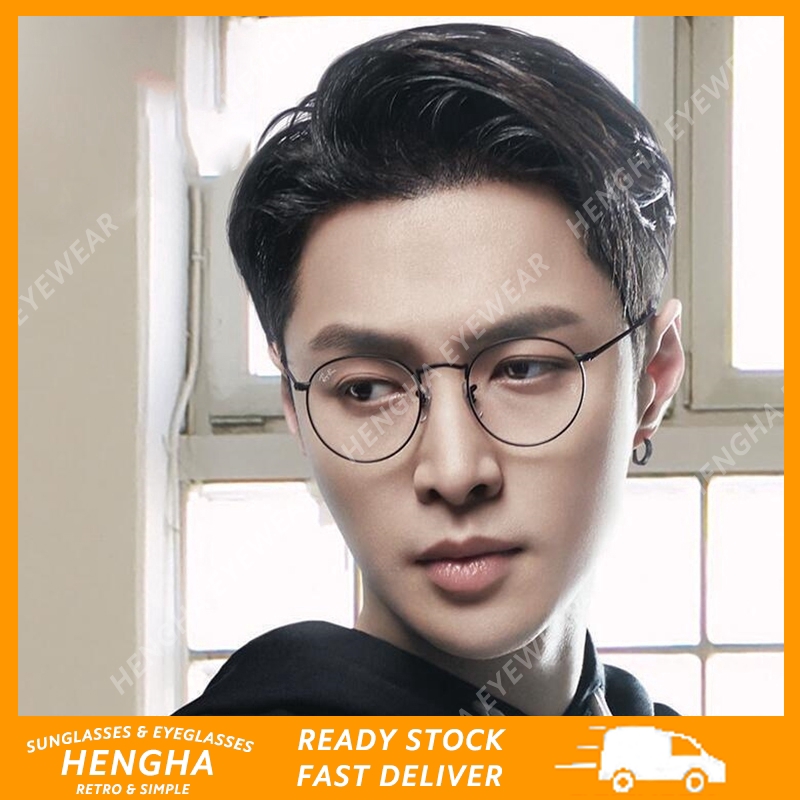 【HENGHA】Myopia Minus 0°~400° Retro Round Eyeglasses Women/Men