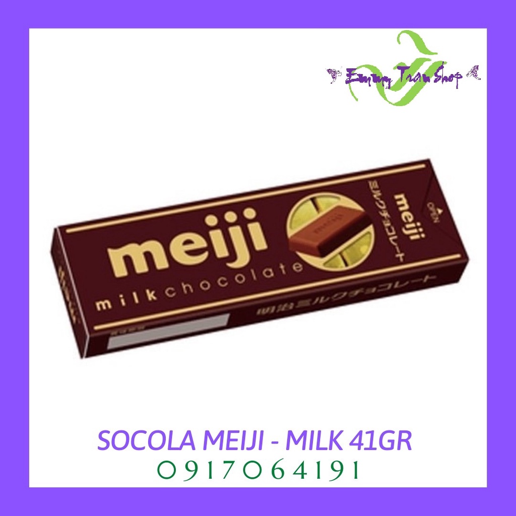 Kẹo Socola Sữa Meiji - Milk Chocolate 41gr/hộp 10 viên, Nhập khẩu từ Nhật ( Emmy Tran Shop )
