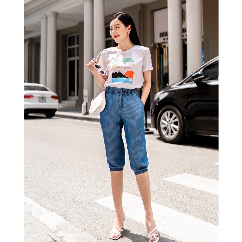 Quần Ngố Nữ Jogger GENVIET DQ311M2164