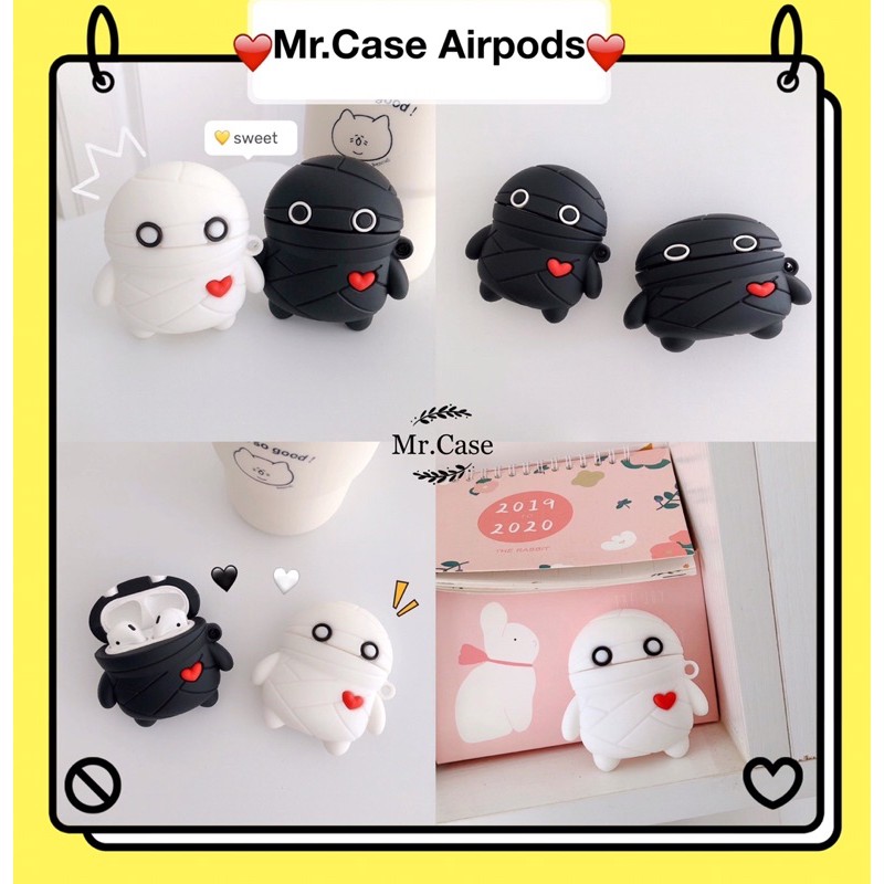 Case Airpods 1/2 Pro Vỏ Ốp Đựng Tai Nghe Hình Ngộ Nghĩnh Đáng Yêu - Mr.Case Airpods