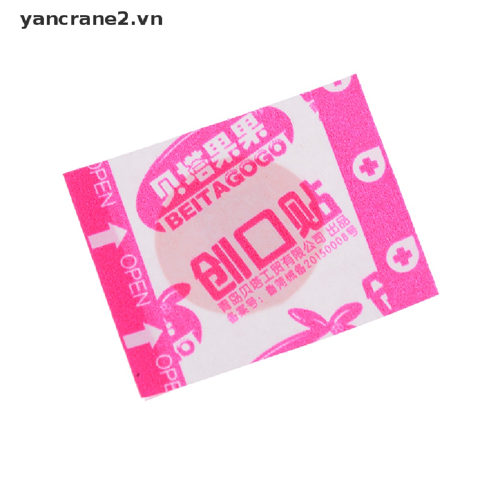 [Hàng mới về] Set 100 miếng băng cá nhân hình tròn mini dùng 1 lần tiện lợi