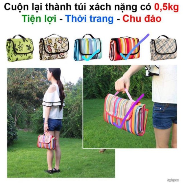 [ Giá gốc] Thảm trải du lịch, đi phượt gấp gọn đa năng