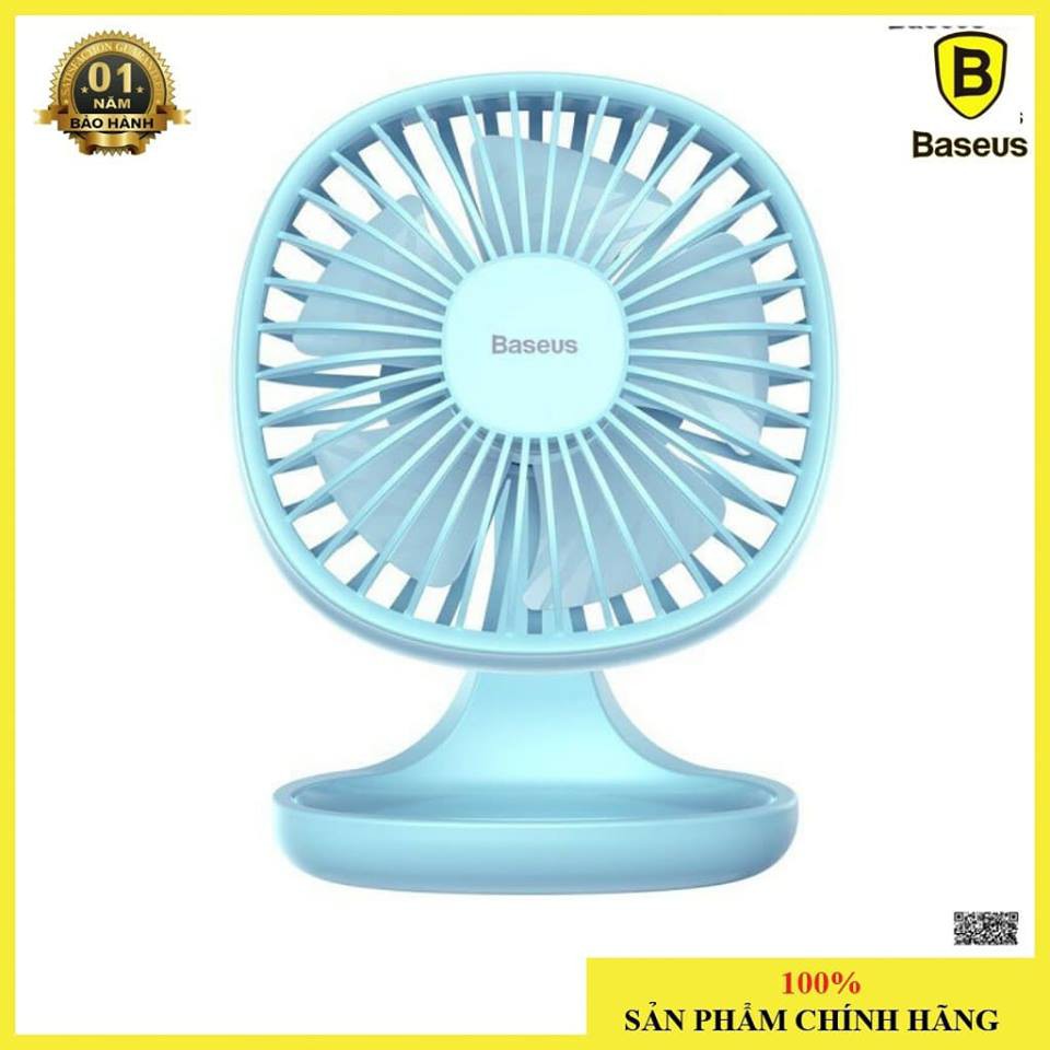 Quạt mini để bàn Baseus Baseus Pudding-Shaped Fan ( 3 mức tốc độ - Mini USB Air Cooling Fan Clip Desk Fan)