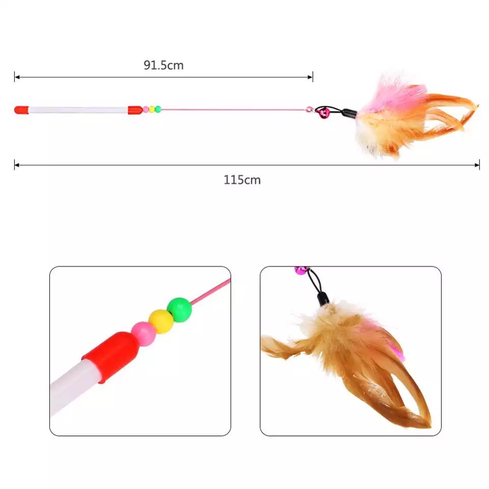 Cần câu mèo. Đồ Chơi Chó Mèo Thông Minh Huấn Luyện Thú Cưng