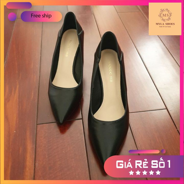 MYLA SHOES - Giày Cao Gót 6 Phân Da Lì Trơn Basic VNXK