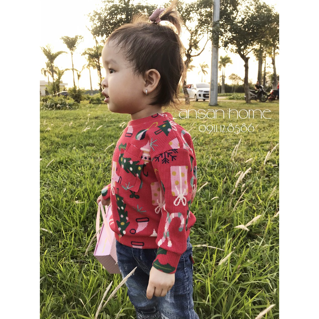 Áo họa tiết noel cho bé