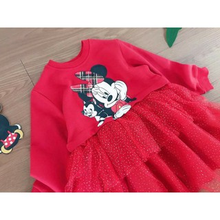 Váy mickey đỏ H.M cho bé 3-10y