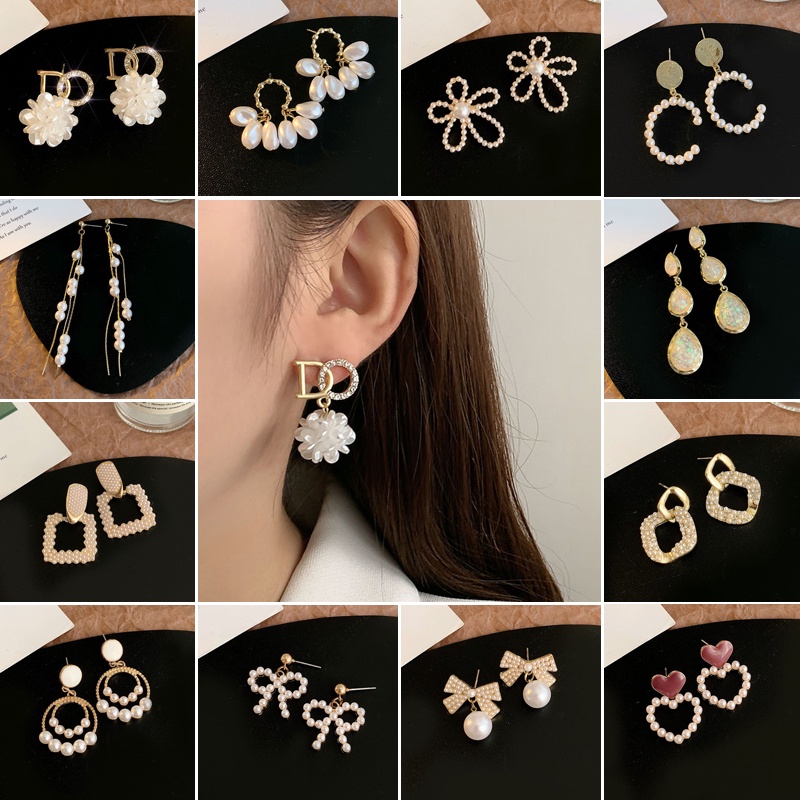 Bông tai phong cách Hàn Quốc thanh lịch nhiều kiểu tùy chọn