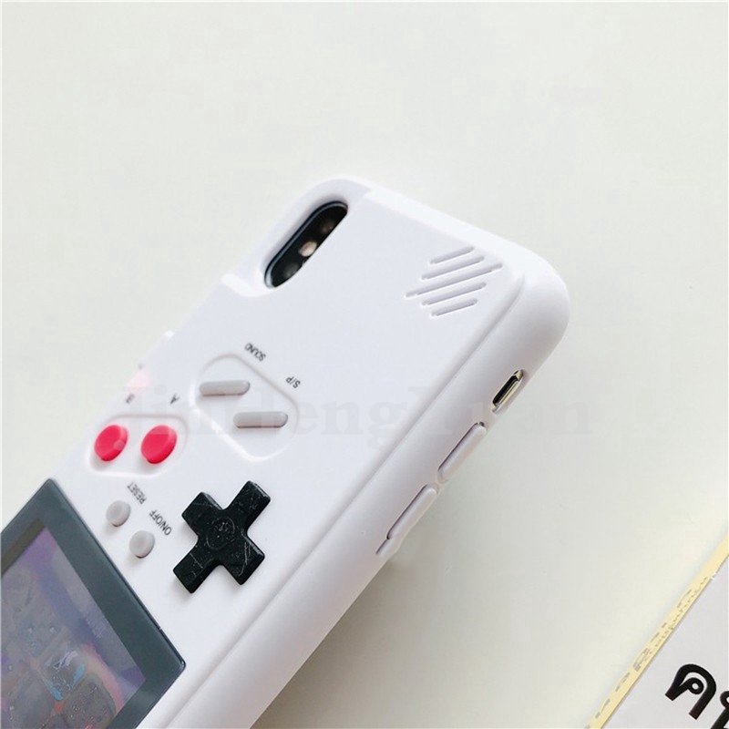 Ốp điện thoại tích hợp máy chơi game màn hình màu cho IPhone 6 6S 7 8 Plus X XS MAX XR 11 11Pro 11Promax 12 12pro 12promax case