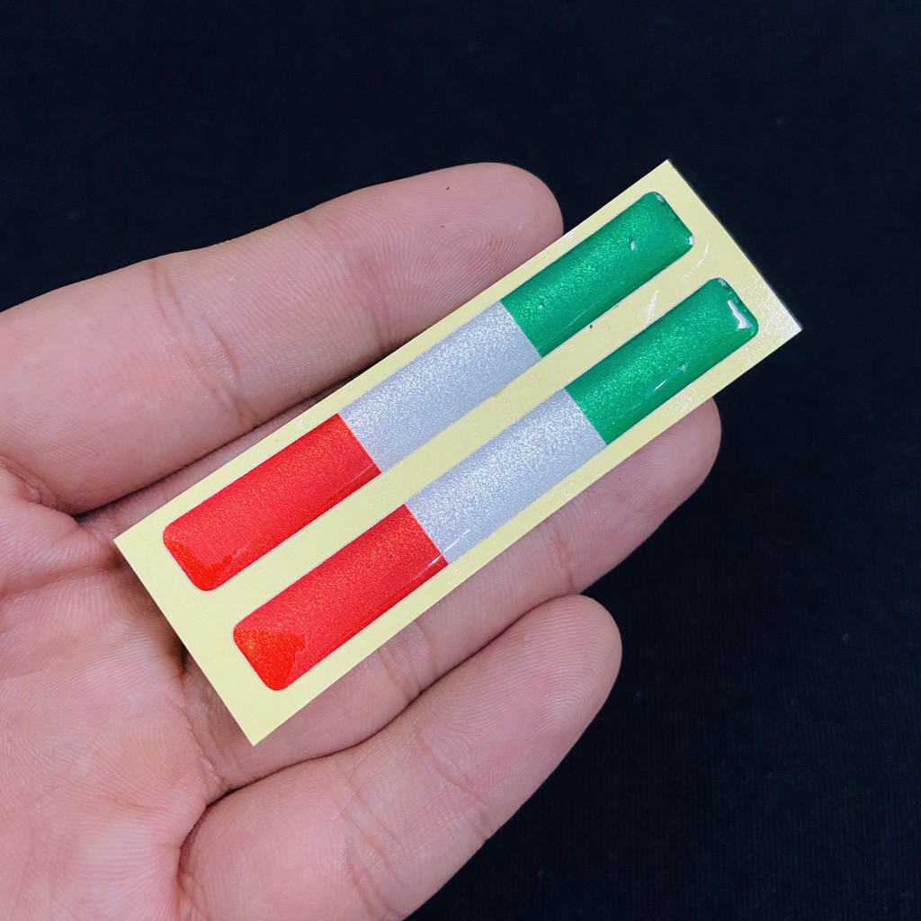 (TEM TRANG TRÍ XE MÁY) BỘ TEM TRANG TRÍ, DÁN XE PHỦ NHỰA DẺO MẪU CỜ Ý TRANG TRÍ XE SIÊU CHẤT, THỂ HIỆN ĐIỂM NHẤN