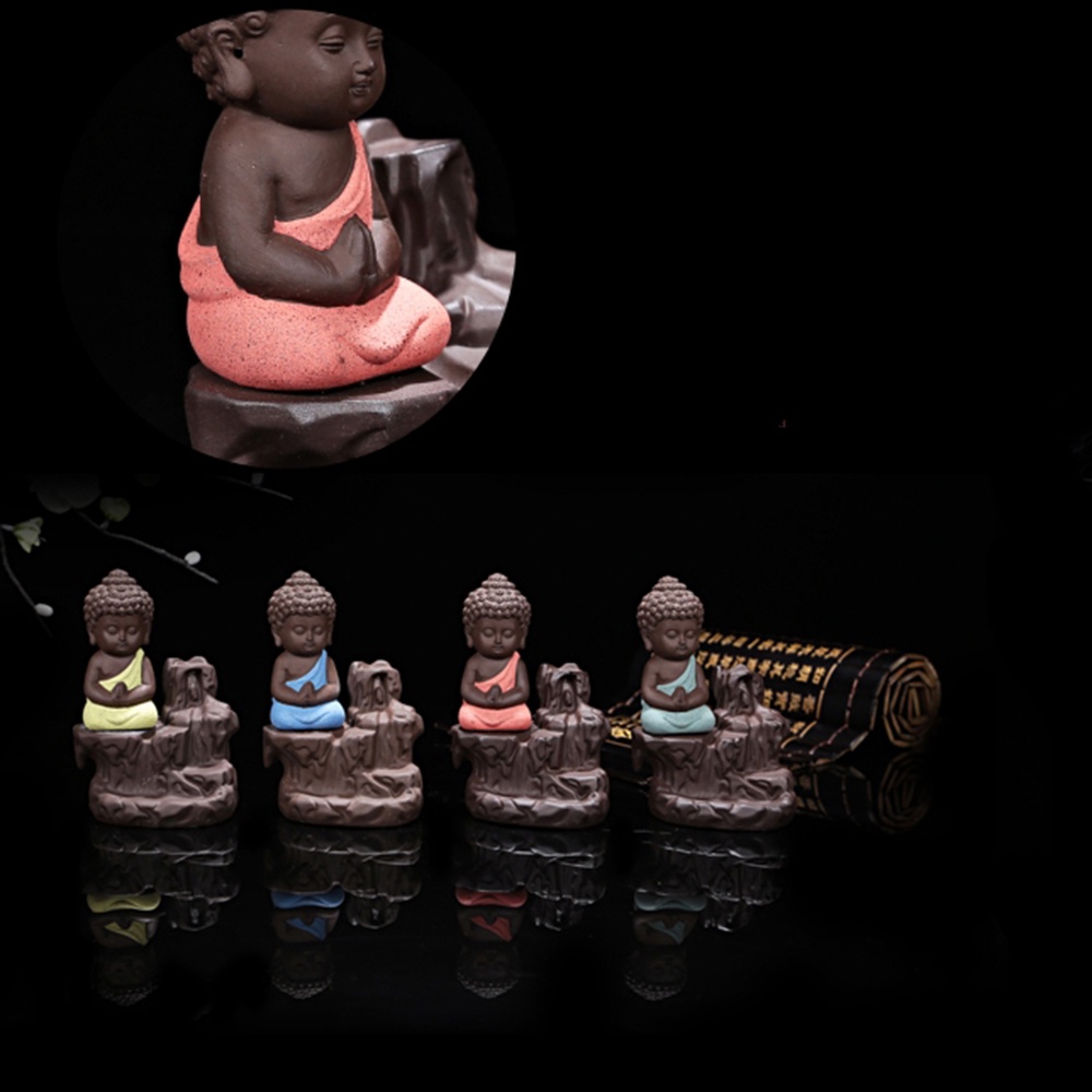 Thác khói trầm hương tượng phật tọa sơn tặng 1 nụ trầm