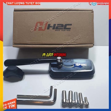 GƯƠNG CHIẾU HẬU H2C CHÍNH HÃNG ĐỦ ỐC VÀ LỤC GIÁC ( GIÁ 1 CHIẾC)