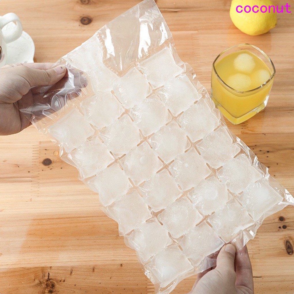 Set 10 túi khuôn làm nước đá viên nước hoa quả sử dụng 1 lần