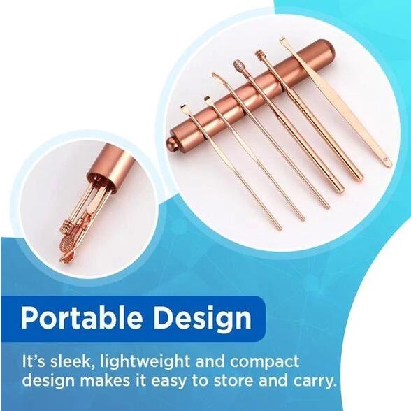 Bộ 6 Dụng Cụ Lấy Ráy Tai Bằng Thép Không Gỉ Tiện Dụng