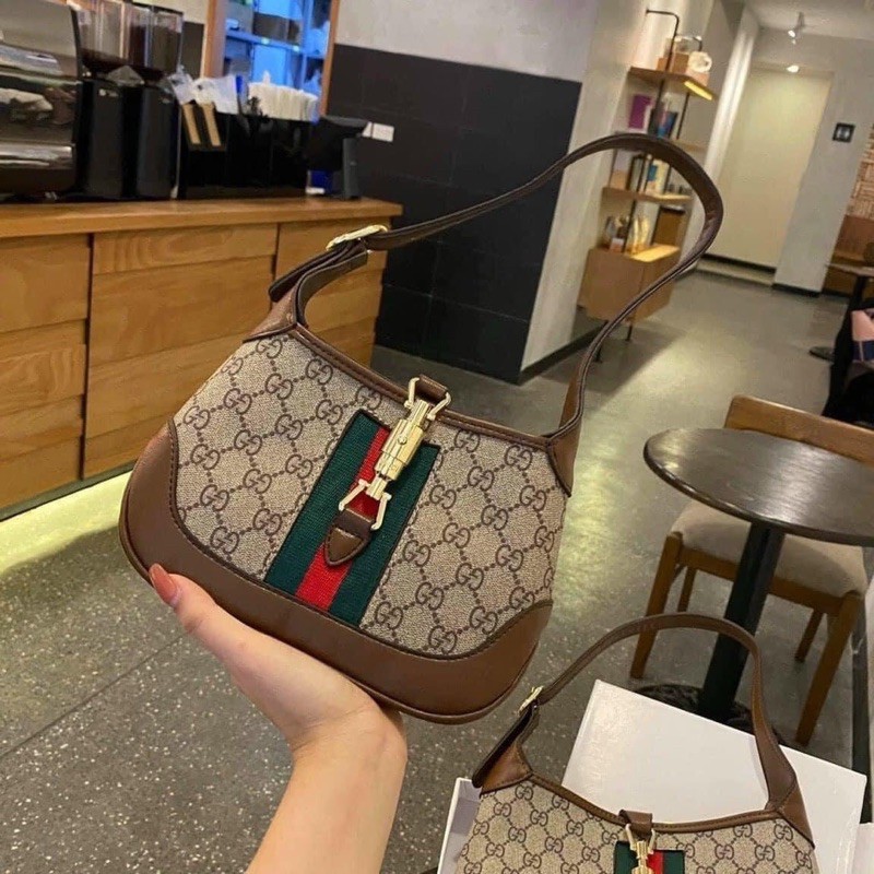 Túi đeo vai gg viền nâu, ảnh thật, bao đẹp | BigBuy360 - bigbuy360.vn