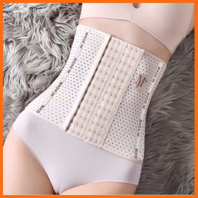 [ QUÀ TẶNG LÀ KHẨU TRANG ] Đai nịt bụng M+ thông hơi - Gen nịt bụng sau sinh mặc chống lộ