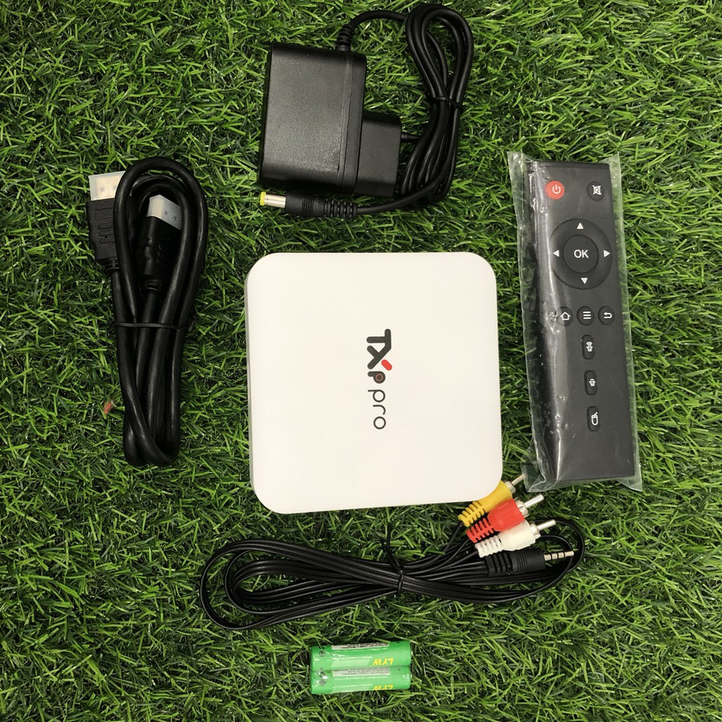 Android Tivi Box TXP Pro Truyền hình vtvcap On Bản Quyền HĐH Android 9 Ram 2G Rom 16G Chip Amlogic 905 - Hàng Chính Hãng