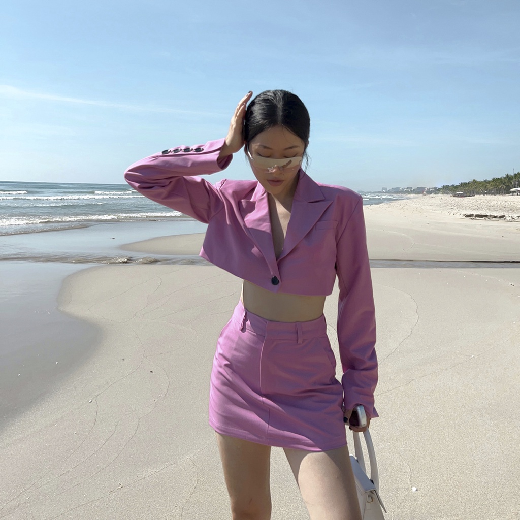 TATICHU - Váy quần chữ A trơn - Mini Jupe Skort