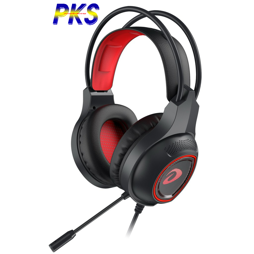 Tai nghe có mic DareU VH350Se chuẩn cắm 3.5mm có LED