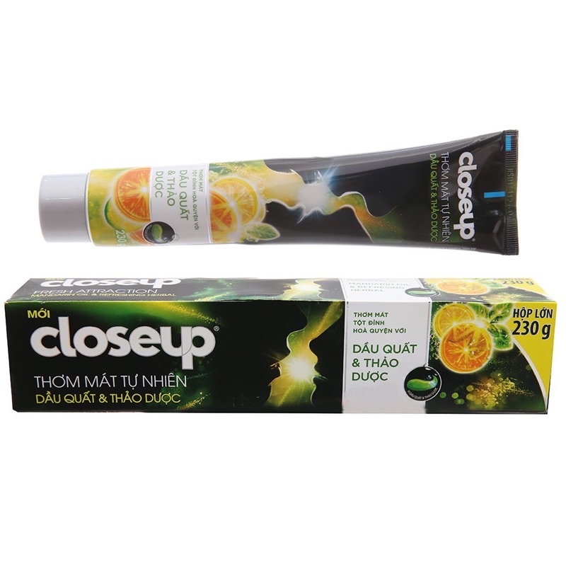 [CLOSEUP] Kem Đánh Răng Close up Thơm Mát Thảo Dược Dầu Quất &amp; Thảo Dược Toothpaste 230g