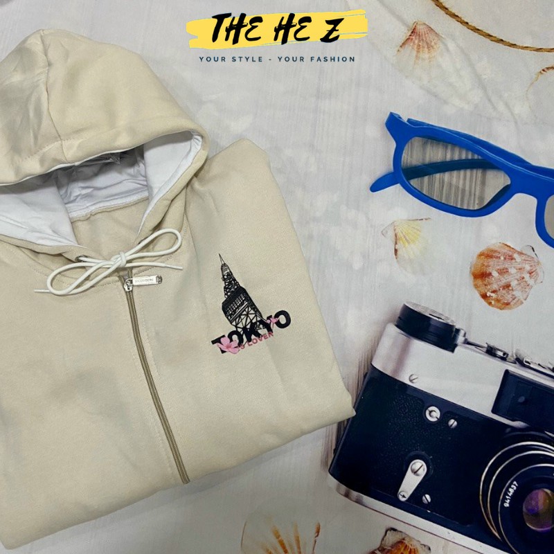 Áo khoác nỉ nữ PE form rộng, mềm mịn in chữ Tokyo Is Love Z013 | BigBuy360 - bigbuy360.vn