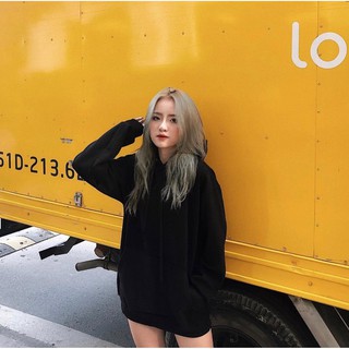 ÁO HOODIE BASIC BLACK ĐEN TRƠN UNISEX